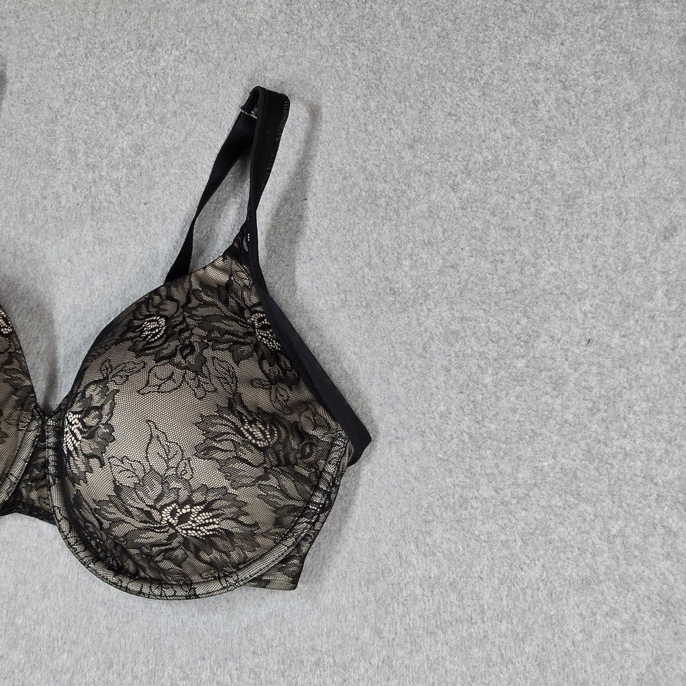 Bali Women Bra 38D Black Floral Underwired Lace Strap - Picture 9 of 9